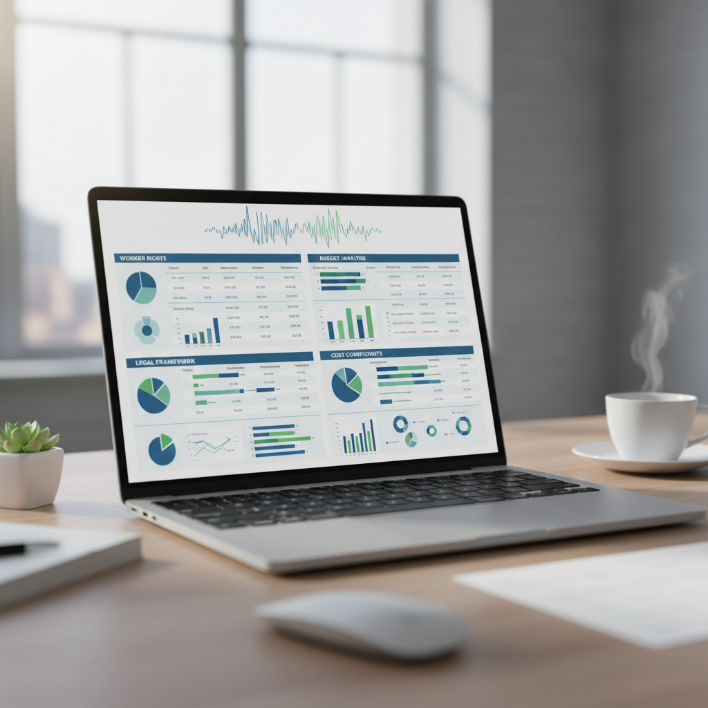 Tableau détaillant les droits des travailleurs détachés et les budgets.